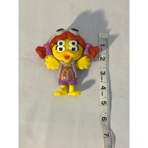 McDonalds Grimace Character Toy Figure Purple Overalls Yellow Duck Girl 88 Goggl